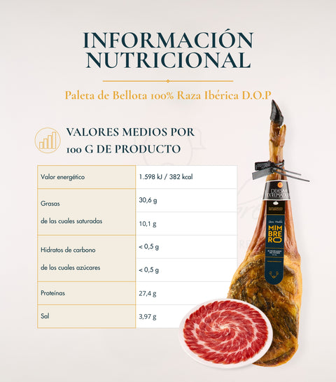 Paleta de Bellota 100% Ibérico D.O.P