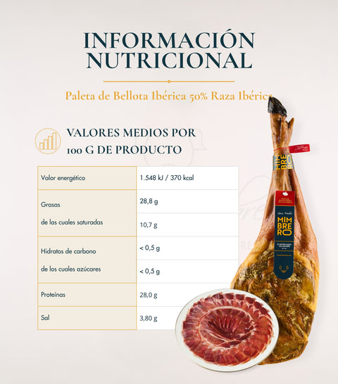 Paleta de Bellota Ibérica 50% Raza Ibérica