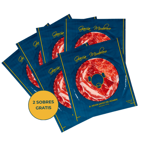 Pack de 6x4 Sobres de Jamón de Cebo de Campo 50% Raza Ibérica