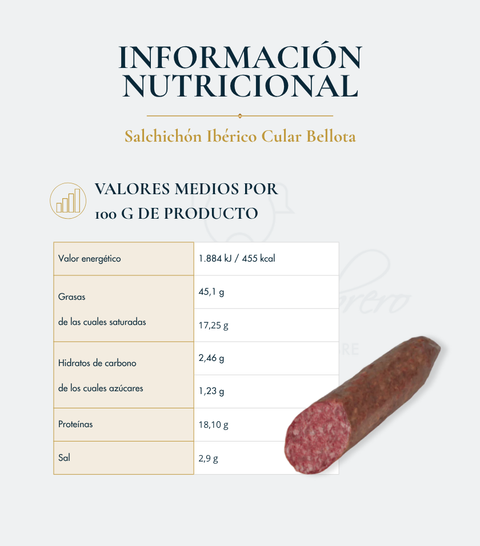 Salchichón Ibérico Cular Bellota