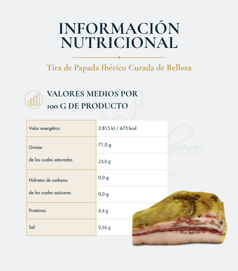 Tira de Papada Ibérico Curada de Bellota